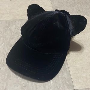 Velvet cat ear hat forever 21